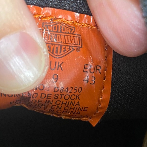 NEW Harley Davidson Black Leather Motorcycle Riding Boots Mens 10 /EU 43 - Picture 7 of 10